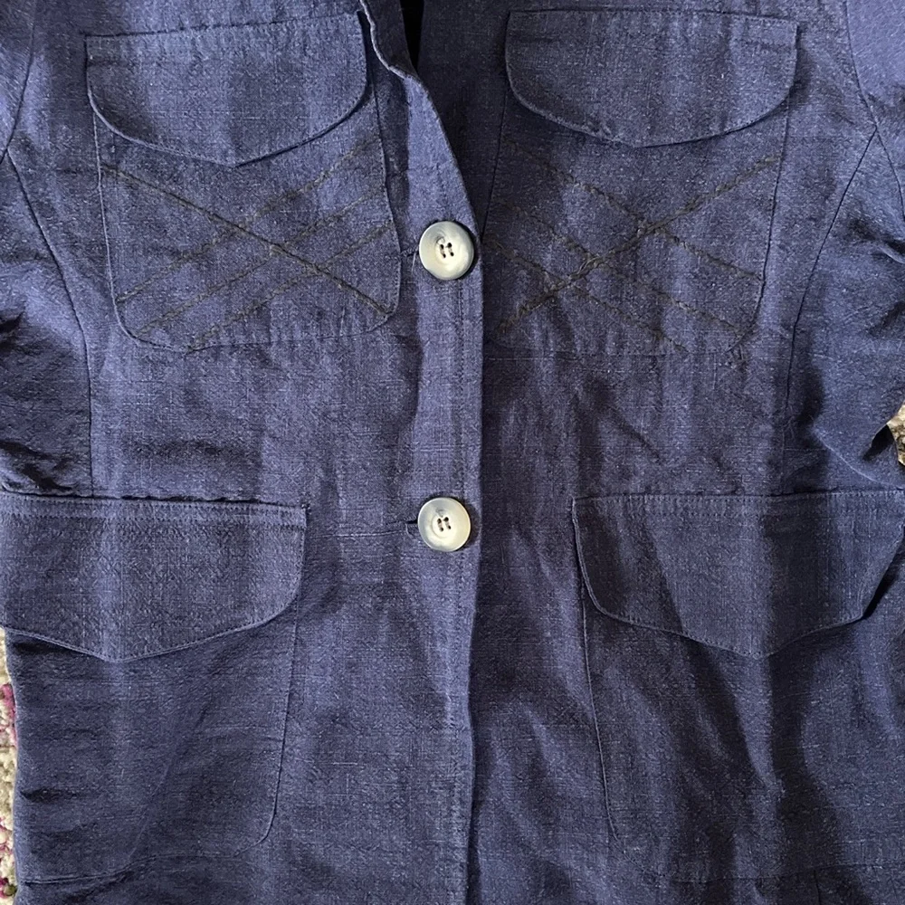 NEW DEADSTOCK VINTAGE ABE SERA LINEN SHACKET SHIRT JACKET